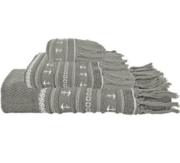 Набор полотенец Marine Business Santorini, якоря, серый (10265318)